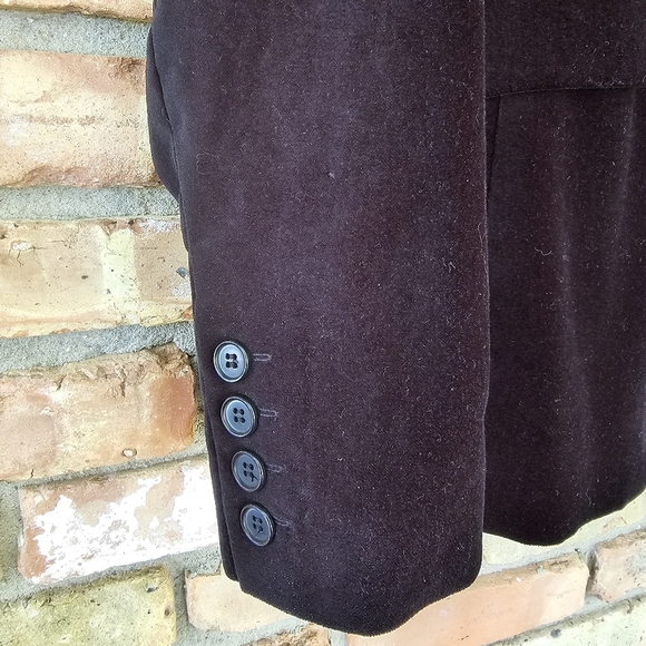 New York & Company Black Velveteen Blazer - Picture 8 of 9